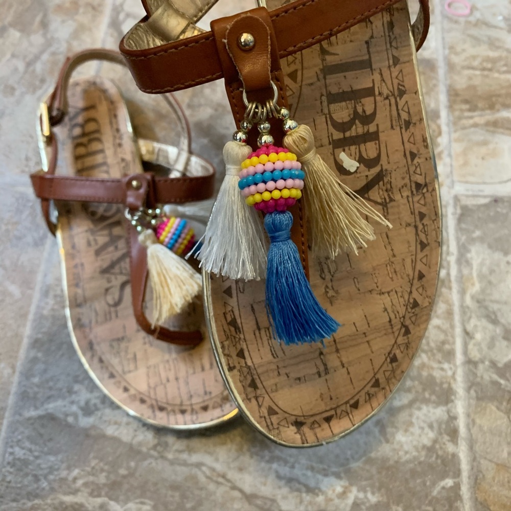 *SOLD* Sam & Libby trendy tassel sandals